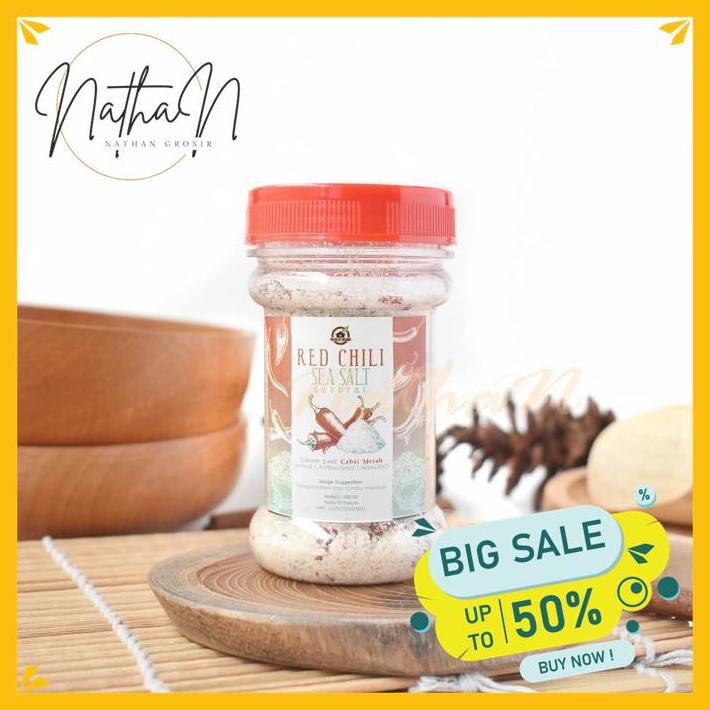 

RED CHILI SEA SALT ( GARAM LAUT CABAI MERAH ) 100 GR BEST SELLER