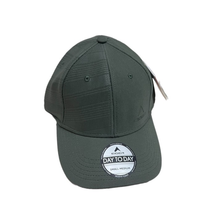 topi Topi Eiger T.12C-6048 Baseball Cap Original - Topi Baseball Pria - Olive, M(Y8R5) Termurah topi