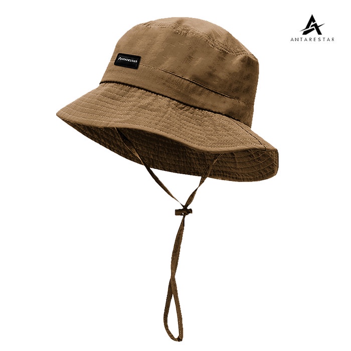 topi ANTARESTAR ADVENTURE Topi Rimba Pria Gunung Topi Outdoor Rimba - cream, logo(S3Q5) Kekinian top