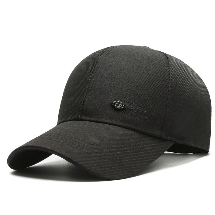 topi Baseball cap : SPORTMEN - Topi baseball topi pria topi wanita - BLACK(I6H1) topi pria original 