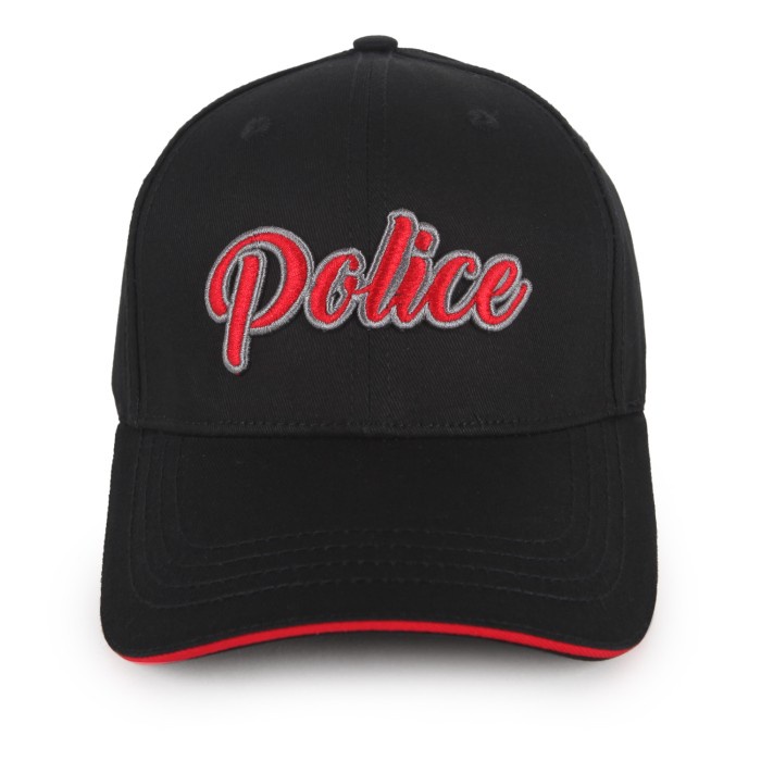 topi POLICE Topi Pria 2752020039 - Hitam, Free Size(B6L3) Terlaris topi pria baseball distro topi pr