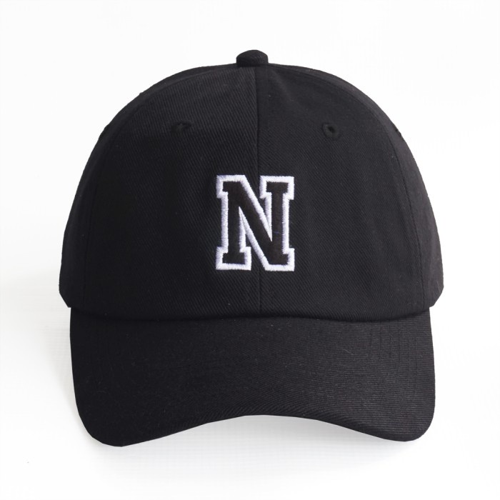 topi INSANELTD. Polo Cap | Topi Pria Orginal Denim Logo Alfabet N(R1L6) topi pria baseball import fu