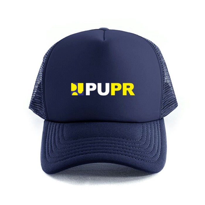 topi TOPI TRUCKER PUPR TOPI PRIA TOPI JARING PEKING BOX PROMO CUSTOM SABLON(J7Z3) Kekinian topi pria