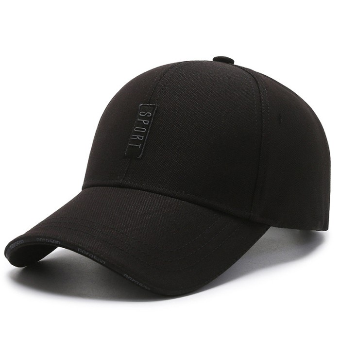 topi Baseball cap : NARASON SPORT - Topi baseball topi pria topi wanita - BLACK(A6E4) topi pria orig