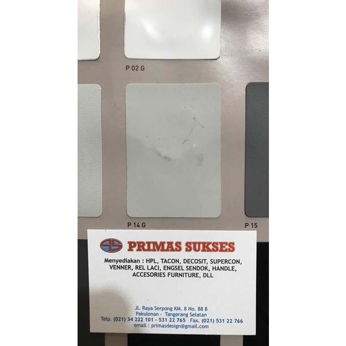 ~~~] Taco Sheet P 14 G Abu Kilap / Huben Sheet / Deco Sheet / Pvc Sheet