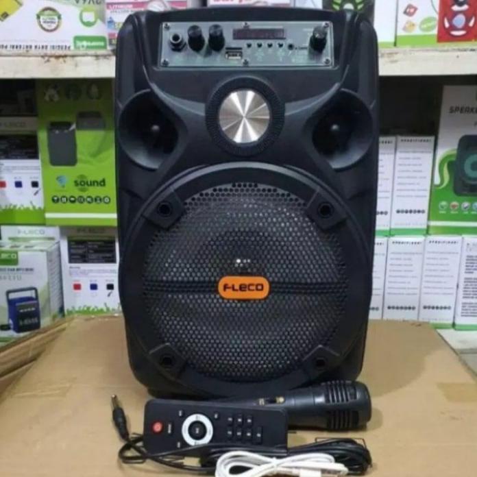 COD COD SPEAKER BLUETOOTH PORTABLE KARAOKE FLECO 8'5 INCH FL-955C&D BONUS MIC KARAOKE+REMOTE X-BASS 