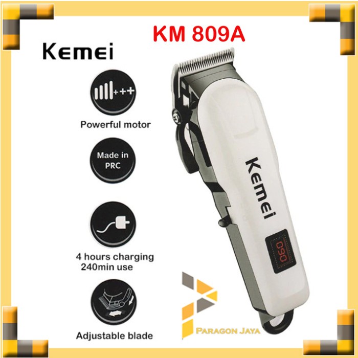 Alat Mesin Cukur Rambut Kemei Km 809a Hair Clipper Kemei KM-809A