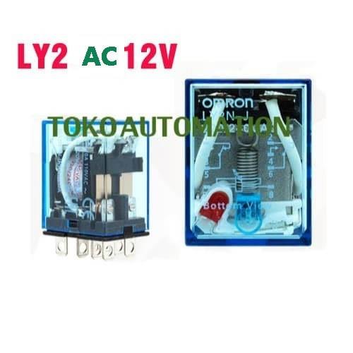 LY2 LY2N LY2N-J LY2N - J LY2NJ 12V AC Coil Power Relay 8PIN DPDT PK24