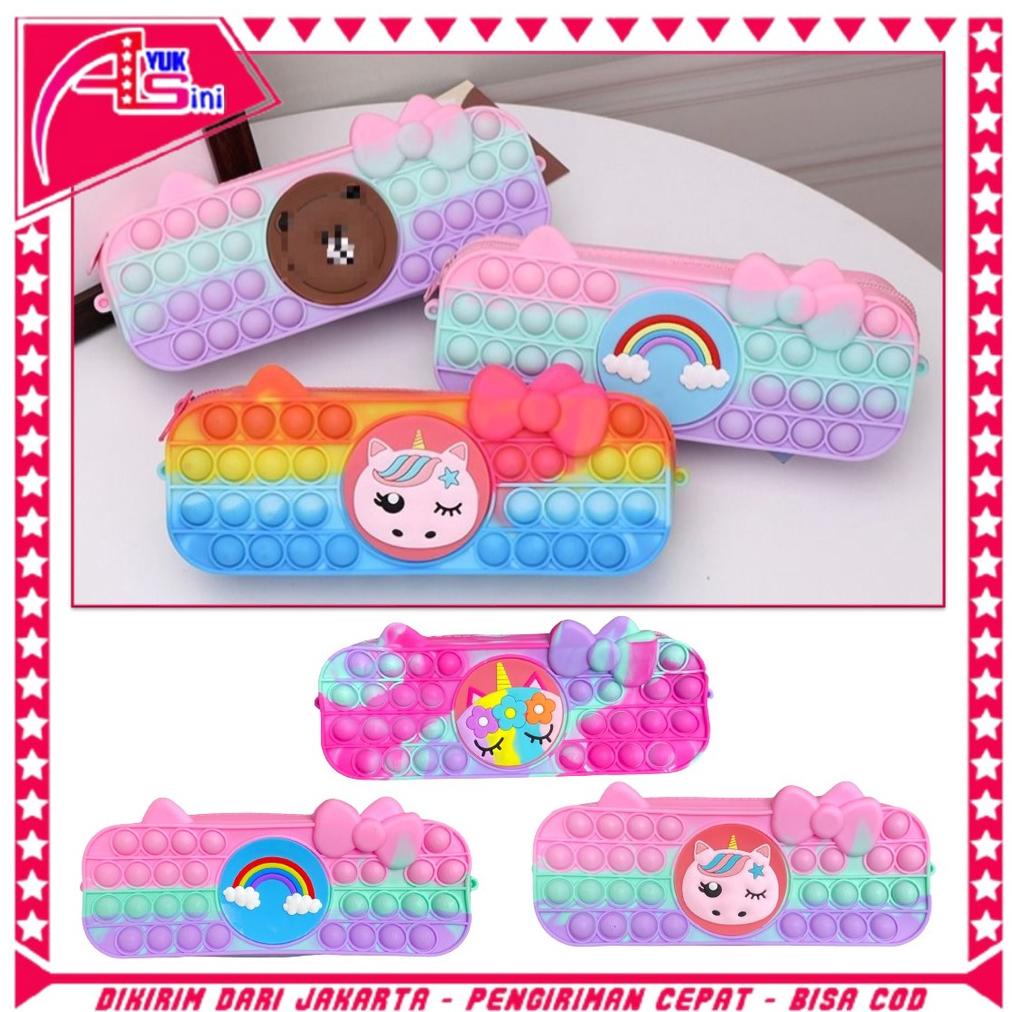 

Viral As Kotak Pensil Pop It Rainbow Tempat Pensil Popit Karakter Macaroon Tempat Penyimpanan Alat Tulis Anak Warna Warni