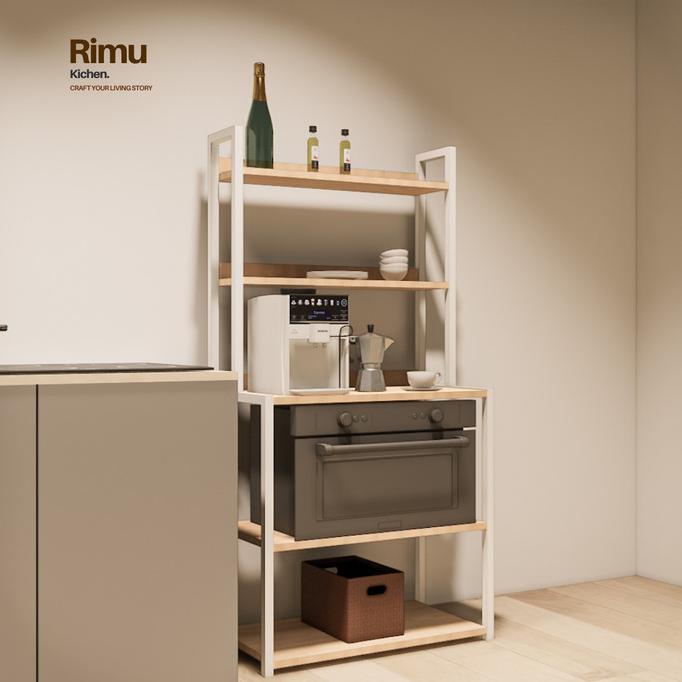 Rimu Kichen / Lemari Rak Dapur Serbaguna Minimalis 5 Rak