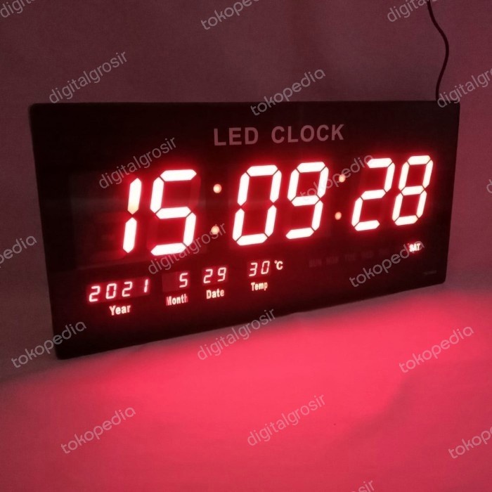 Jam Dinding Digital Tnt 4800 Led Merah Bestseller Jam Dinding