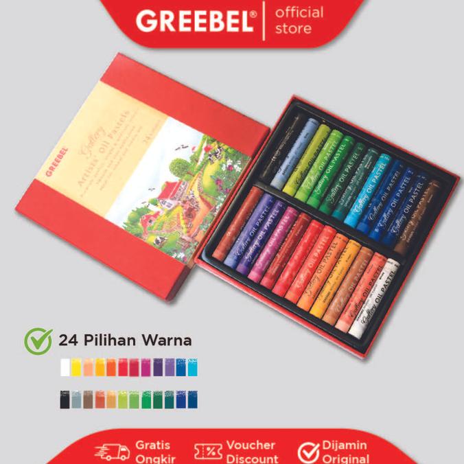 

Greebel Crayon Krayon Artist Oil Pastel(24 Warna)Untuk Anak Non Toxic Dijamin Puas