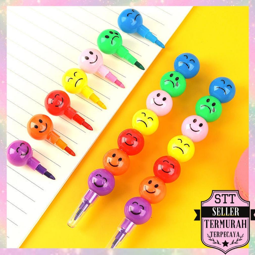 

Promo Stt Pensil Warna Susun Bulat 7 Warna 5Pcs Pensil Warna Warni Karakter Smiley Alat Mewarnai Tujuh Susun Emoji Rainbow Import