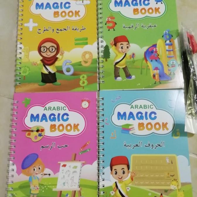 Buku Sank Magic Book Versi Hijaiyah | Arabic Copy Book