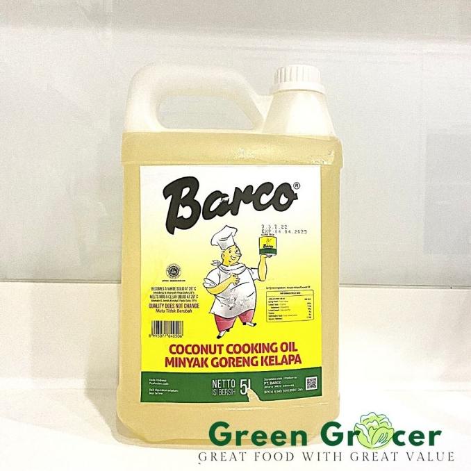 

BARCO Coconut Cooking Oil 5 L / Minyak Goreng Kelapa