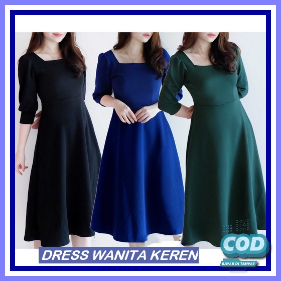 Selim Label Amira Dress Semi Kebaya Dress Wanita Dress Brokat Wanita Dress Nindy Dress Scuba Dress W