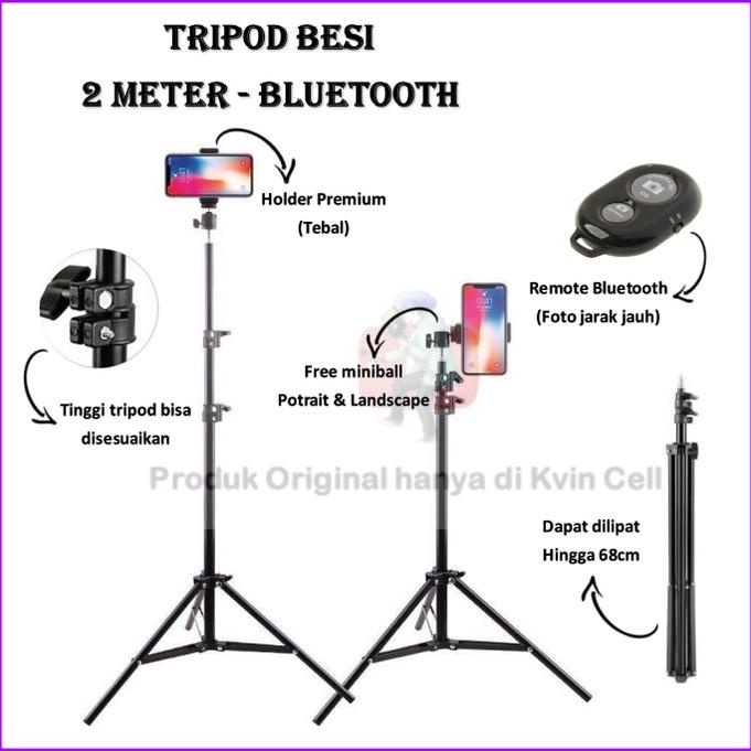 TRIPOD HP / TRIPOD HANDPHONE / TRIPOD RING LIGHT / TRIPOD 2 METER