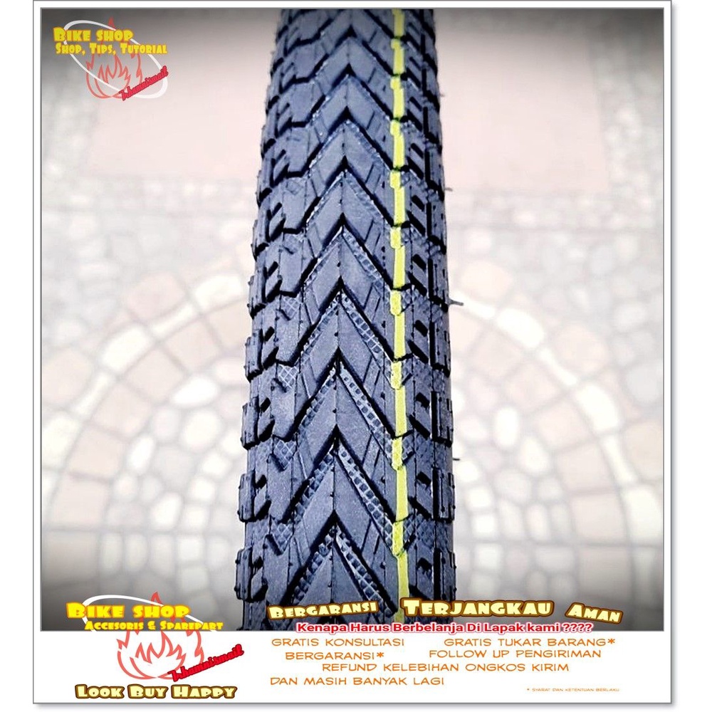 BAN LUAR ATLANTIS 24 x 1.75 hitam Ban Sepeda MTB BMX