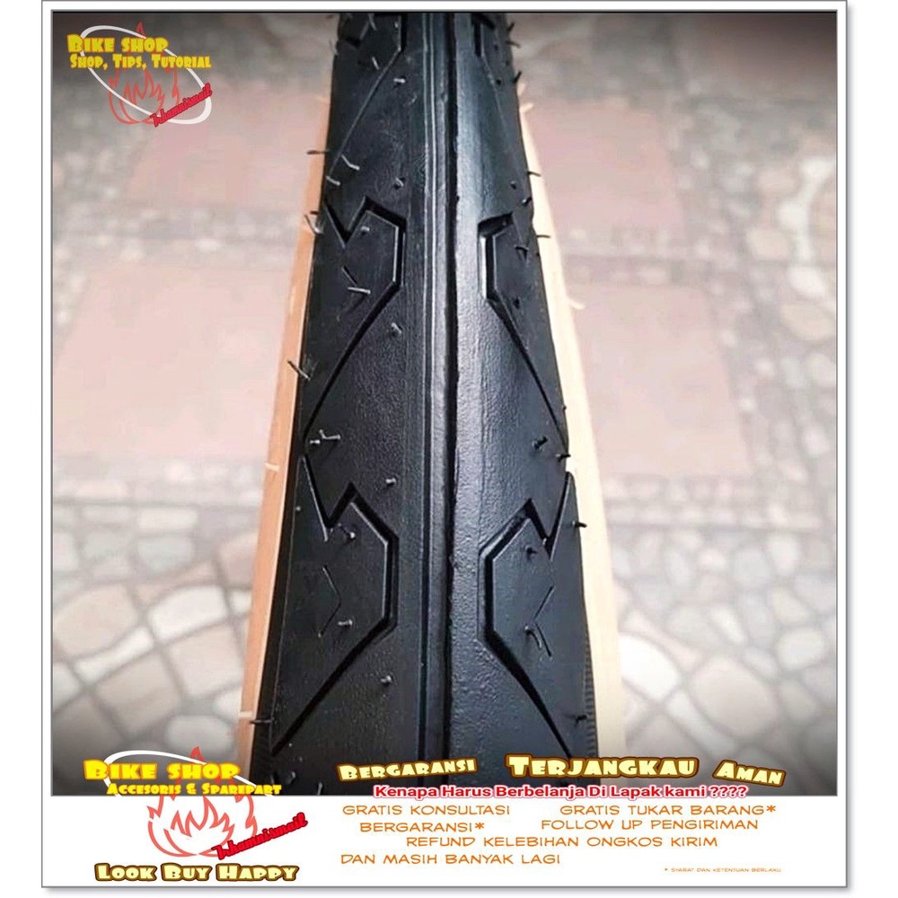 BAN LUAR KENDA 20 x 1.95 GUMWALL LIST KUNING 90 Ban Sepeda MTB BMX