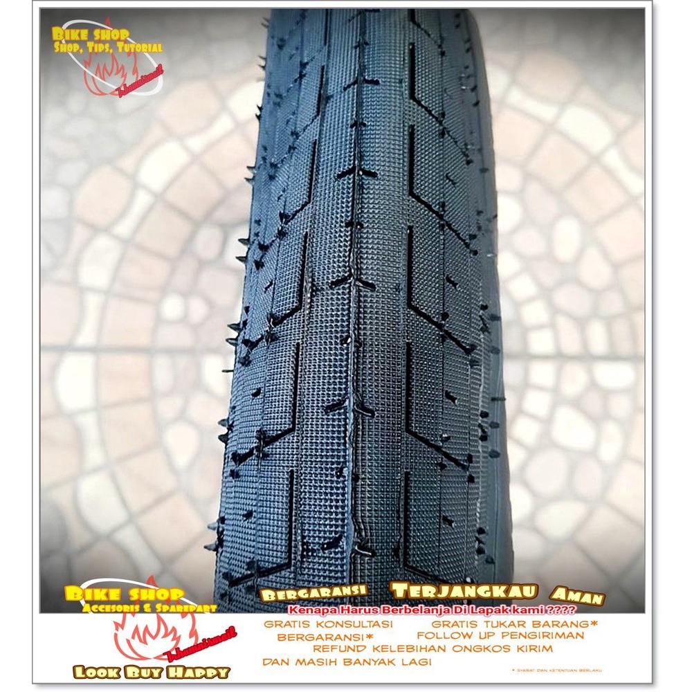 BAN LUAR UNITED 20 x 2.40 KHE ACME 30tpi HITAM Ban Sepeda MTB BMX