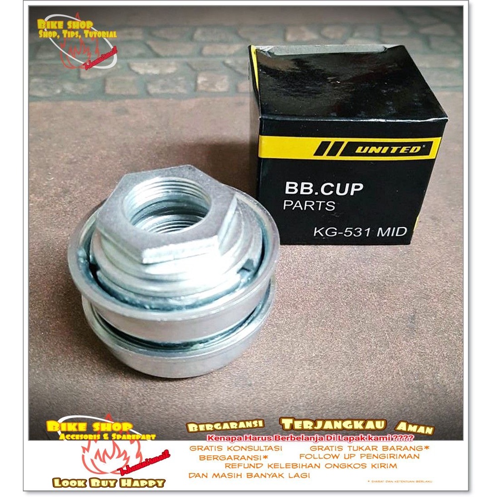 BB CUP MID 16" - KOM GIR LANGSUNG 16" UNITED 531 Sepeda MTB BMX
