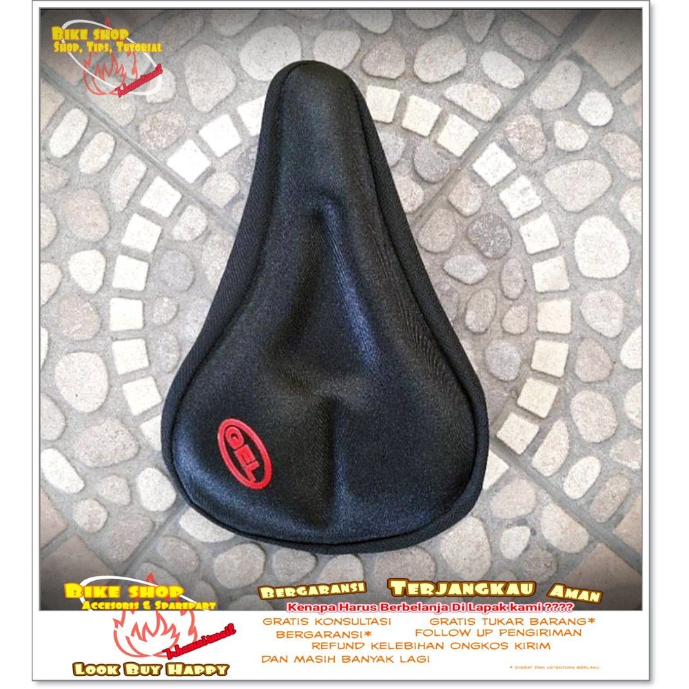 COVER SADEL TUTUP SADEL GEL HITAM Sepeda MTB BMX