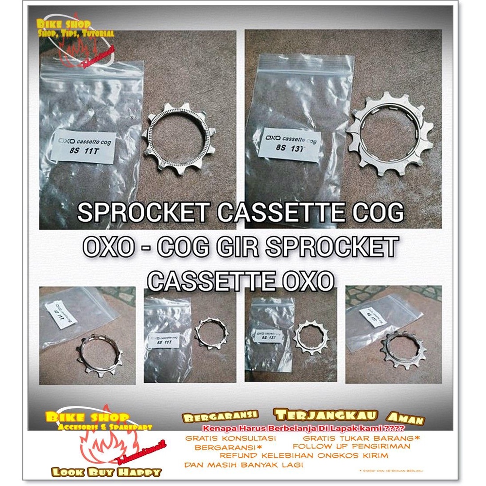COG SPROCKET CASSETTE OXO Gear Sepeda MTB BMX