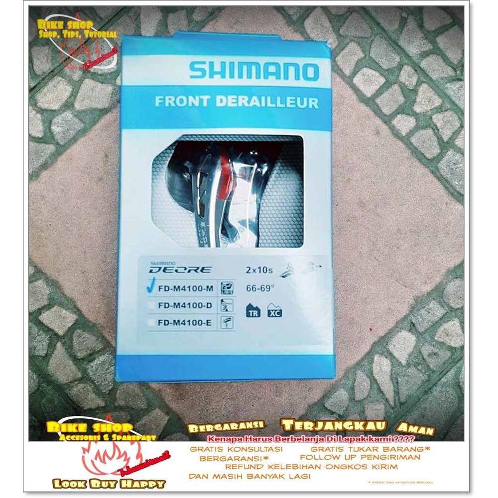 FD SHIMANO DEORE M4100 FRONT PULL 34.9mm Sepeda MTB BMX