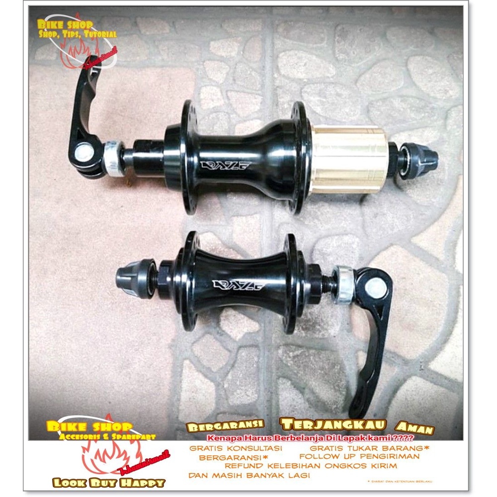 HUB FREE HUB RAZE 28H FOLDING HITAM Sepeda MTB BMX