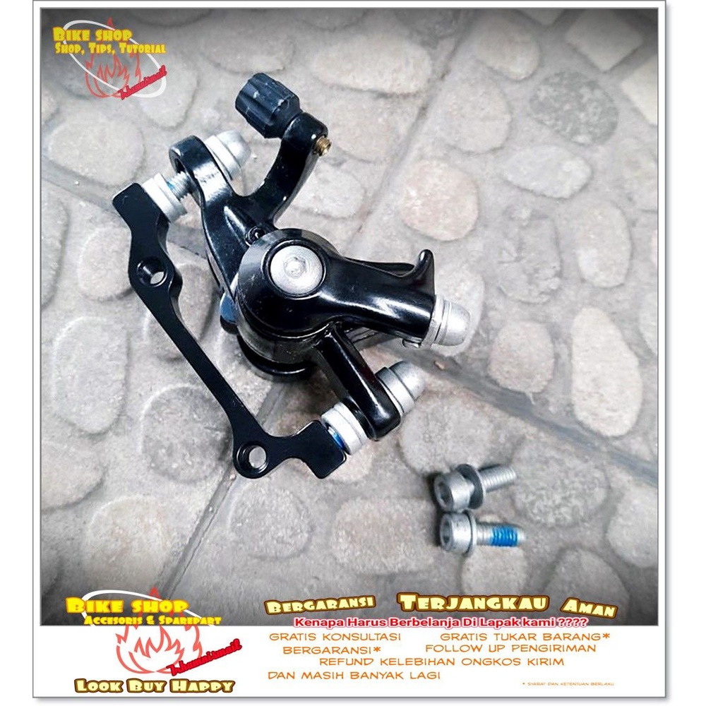 KALIPER REM CAKRAM - DISC BRAKE CALIPER HITAM Sepeda MTB BMX