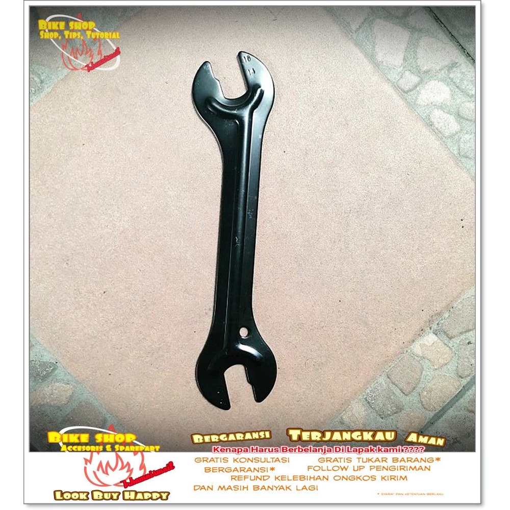 KUNCI KONES PANJANG 20cm BESI HITAM Sepeda MTB BMX