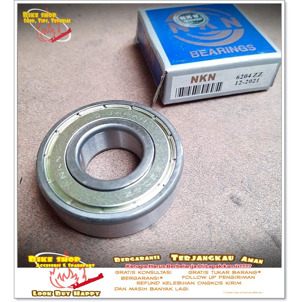 LAHER BEARING NKN 6204 ZZ Sepeda MTB BMX