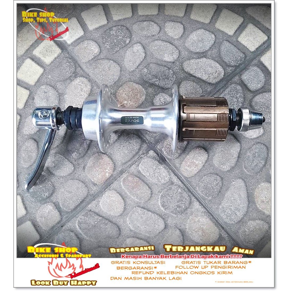 NAP HUB BELAKANG - FREE HUB SHIMANO EXAGE 36H HG50 VIA JAPAN Sepeda MTB BMX