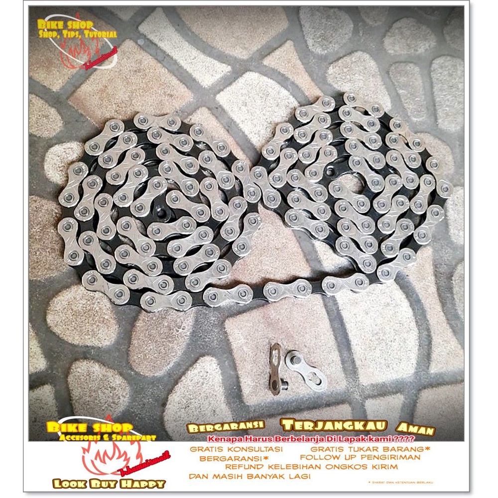 RANTAI MTB KMC 10 SPEED 126L Sepeda MTB BMX