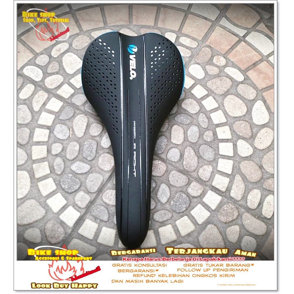 SADEL MTB VELO HITAM BIRU 1353 Sepeda MTB BMX