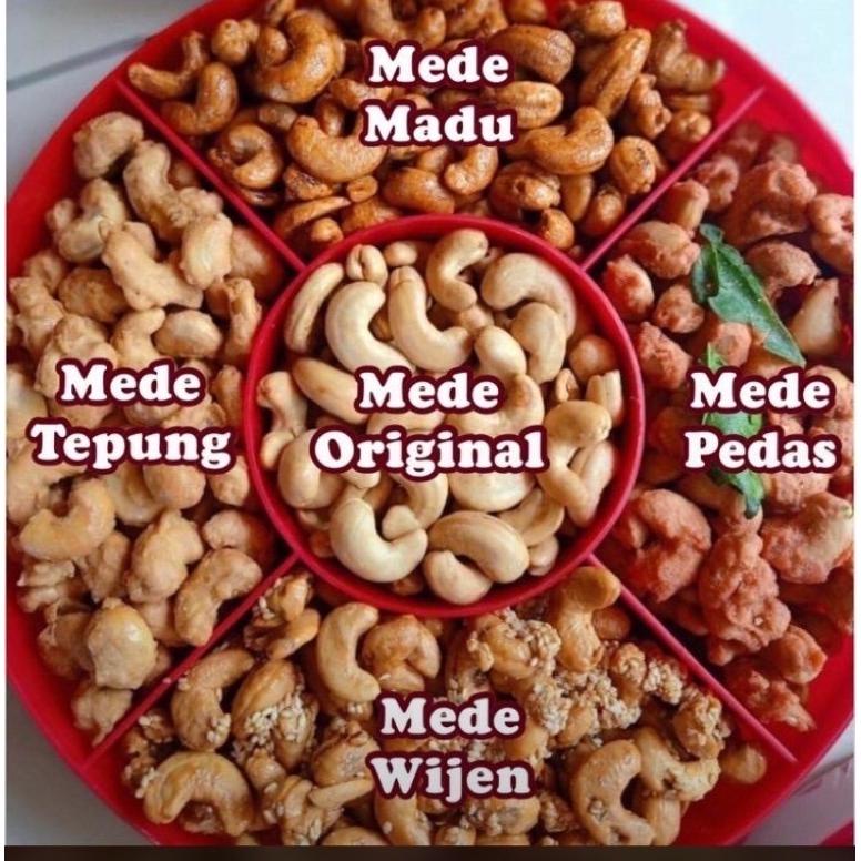 

Promo [1100Gr] S055 | Paket Mete Tray 5 Rasa 1 Toples | Mete Tray Sekat 5 | Mete Premium