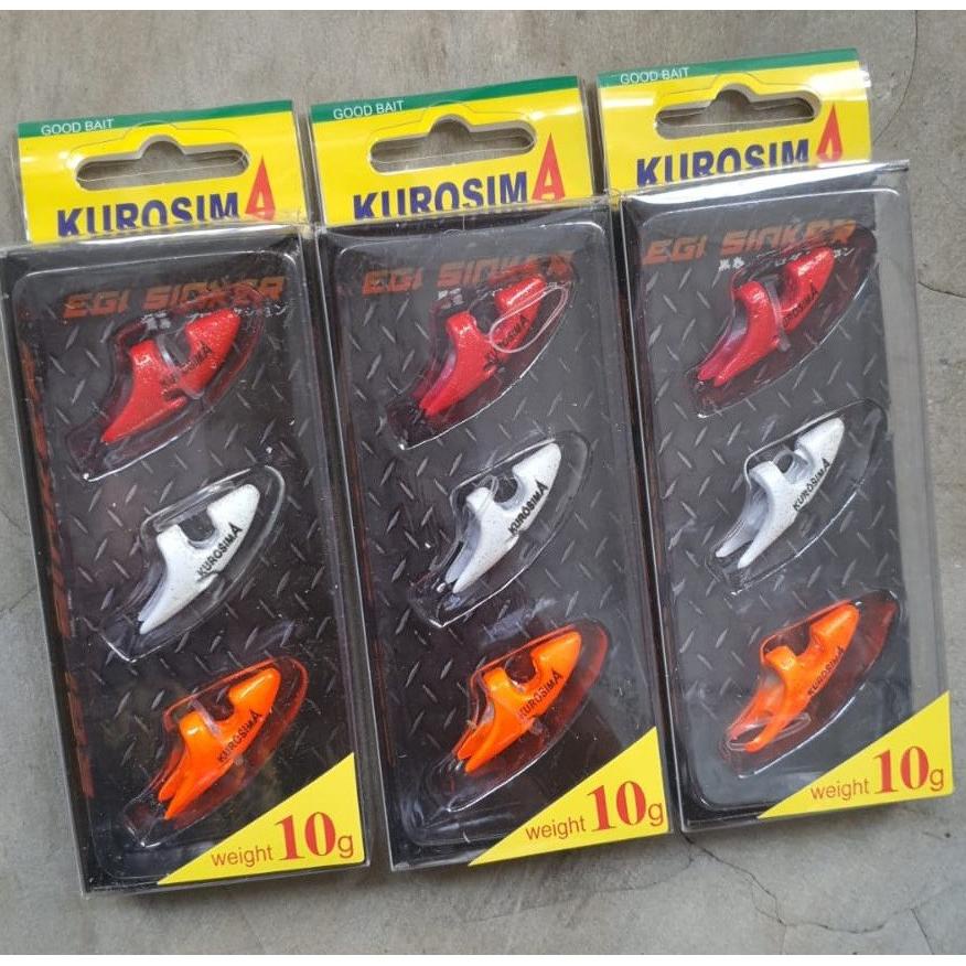 Trending Kurosima Egi Sinker - Timah Pemberat Umpan Egi 10Gr / 15Gr / 20Gr