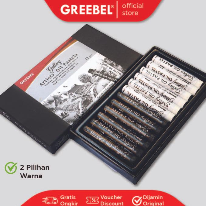 

Greebel Crayon Krayon Artist Oil Pastel (12 Warna) B&W Untuk Anak Dijamin Puas