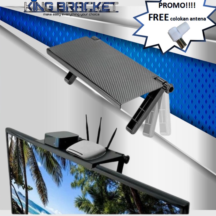 Kirim Sekarang Tatakan Tv rak Tv/monitor pc serbaguna Screen Top Shelf TV/PC bracket tv breket tv br