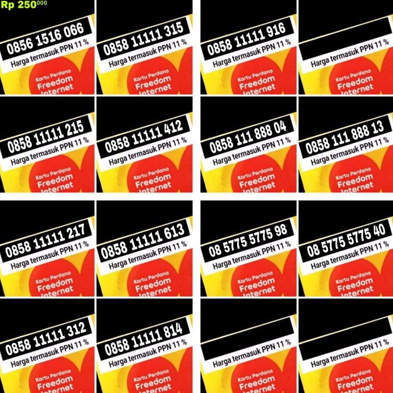 SIAP KIRIM!! NOMOR CANTIK INDOSAT IM3 11 DIGIT / 10 DIGIT