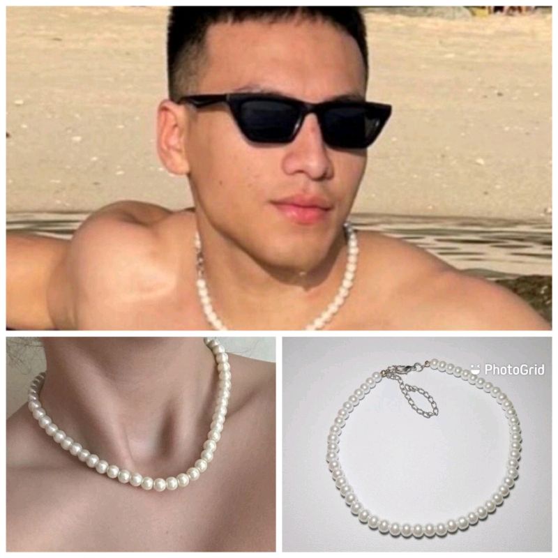 KALUNG MUTIARA PRIA DAN WANITA MODEL JEFRI NICHOL