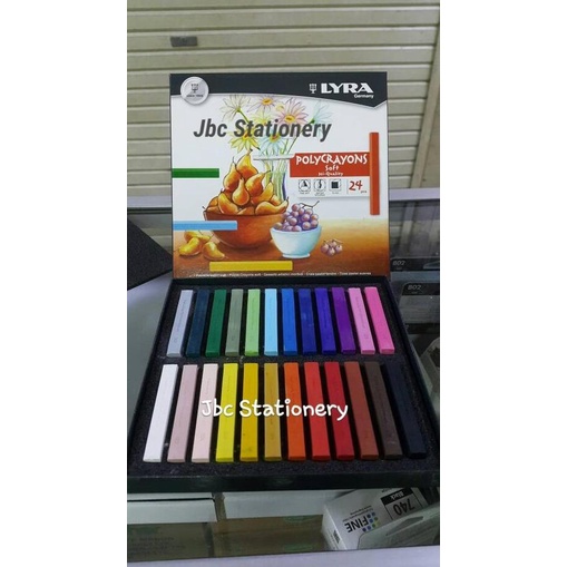 

Lyra Polycrayons Soft 24 Water Soluble Colours Reff 5651240 Dijamin Puas