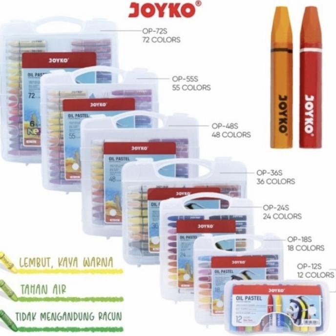 

Crayon Joyko 36 Warna / Crayon Joyko Oil Pastel 36 Warna Kualitas Premium