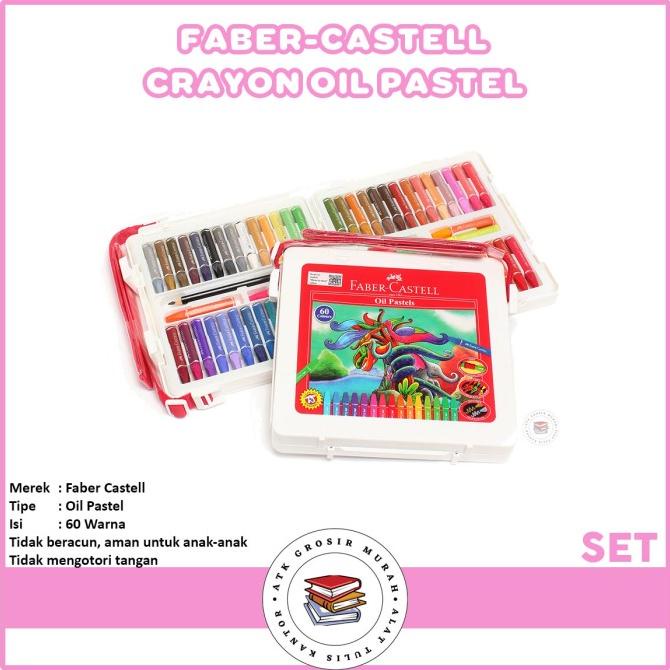 

Crayon Faber Castell 60 Warna / Oil Pastel Dijamin Puas