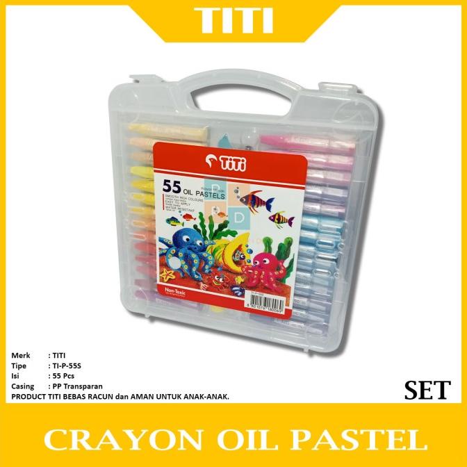 

Grosir!!! Titi Krayon Minyak 55 Warna / Crayon 55 Colors Oil Pastels Dijamin Puas