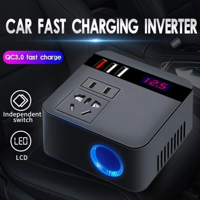 PROMO POWER CAR INVERTER COLOKAN LISTRIK CHARGER HP LAPTOP DIDALAM MOBIL