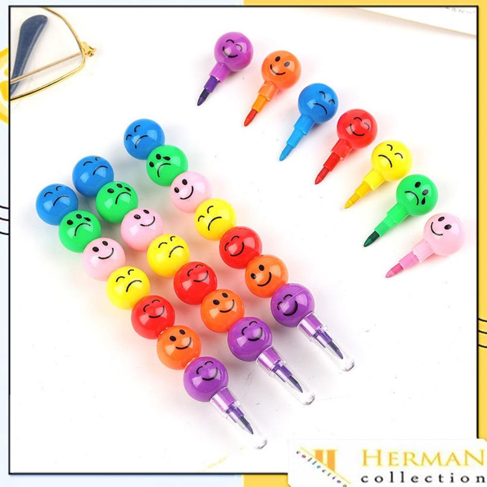 

Termurah Hc Pensil Mewarnai 7 Warna Isi 5Pcs Pensil Warna Warni Susun Bulat Karakter Smiley Alat Melukis Tujuh Susun Emoji Rainbow Import