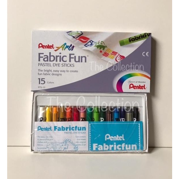

Atk0321Pt 15 Warna Fabric Fun Pts 15 Pastel Dye Sticks Pentel Baju Terbaik Dikelasnya