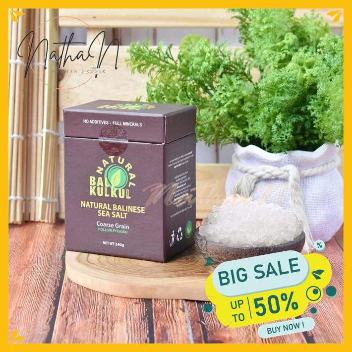

NATURAL BALINESE SEA SALT COARSE HOLLOW GRAIN 240 GR KUALITAS TERBAIK