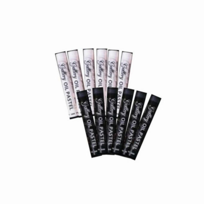 

Greebel Premium Artist Oil Pastels 12 Colors Black & White Kualitas Premium